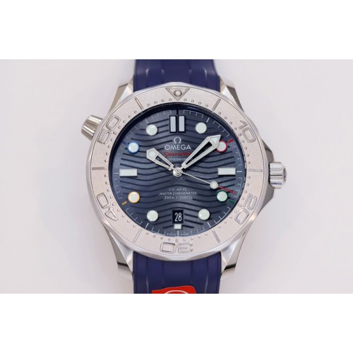 Omega Seamaster Diver 300M Nekton ORF 1:1 Best Edition Black Dial on Black Rubber Strap A8806