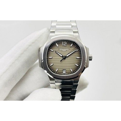 Patek Philippe Nautilus 7118 Ladies 3KF 1:1 Best Edition Grey Dial on SS Bracelet A324 Super Clone