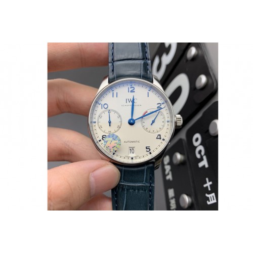 IWC PORTUGUESE REAL PR IW500705 ZF V4 1:1 BEST EDITION ON BLACK LEATHER STRAP A52010