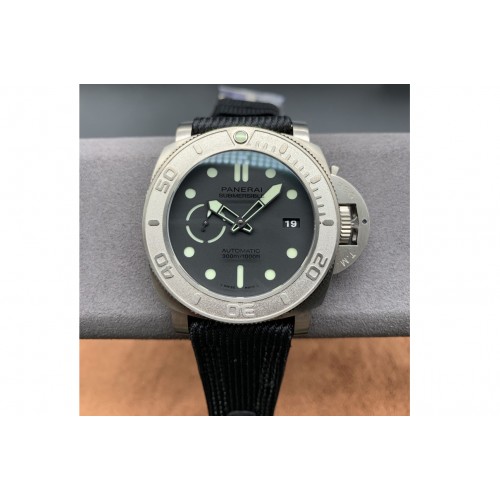Panerai PAM 984 Mike Horn Submersible VSF 1:1 Best Edition Black Dial on Black Nylon Strap P.9010 Clone