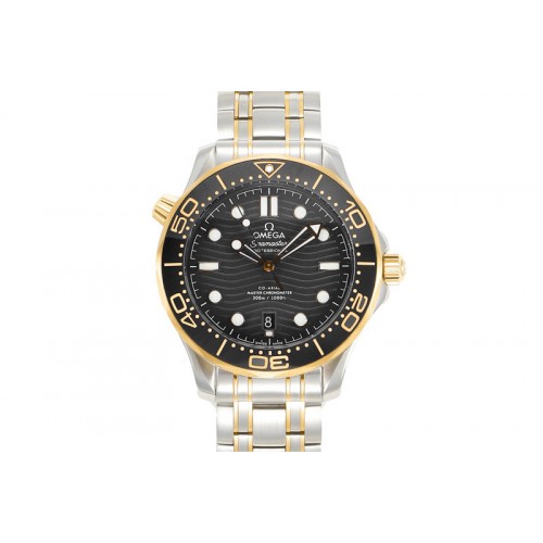 Omega 2018 Seamaster Diver 300M SS/YG VSF 1:1 Best Edition YG Bezel Black Dial on SS/YG Bracelet A8800 Omega 2018 Seamaster Diver 300M SS/YG VSF 1:1 Best Edition YG Bezel Black Dial on SS/YG Bracelet A8800