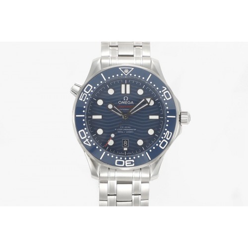 Omega 2018 Seamaster Diver 300M VSF 1:1 Best Edition Blue Ceramic Blue Dial on SS Bracelet A8800 V2 (Black Balance Wheel) Omega 2018 Seamaster Diver 300M VSF 1:1 Best Edition Blue Ceramic Blue Dial on SS Bracelet A8800 V2 (Black Balance Wheel)