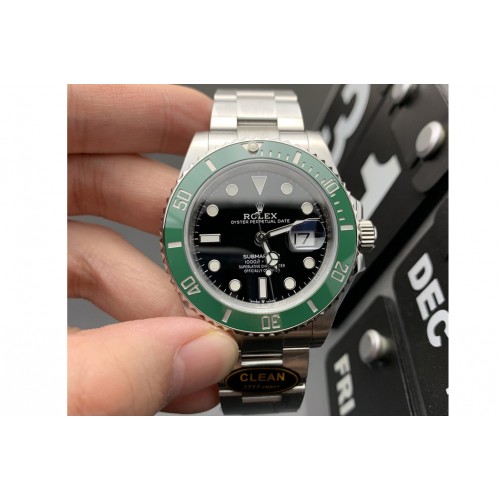 Rolex Submariner 41mm 126610 LV Kermit 904L Steel Clean 1:1 Best Edition VR3235 Rolex Submariner 41mm 126610 LV Kermit 904L Steel Clean 1:1 Best Edition VR3235