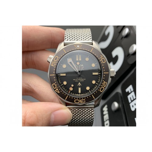 Omega Seamaster 300 "No Time to Die" Limited Edition VSF 1:1 Best Edition on SS Mesh Bracelet A8806(Free Nato) V3