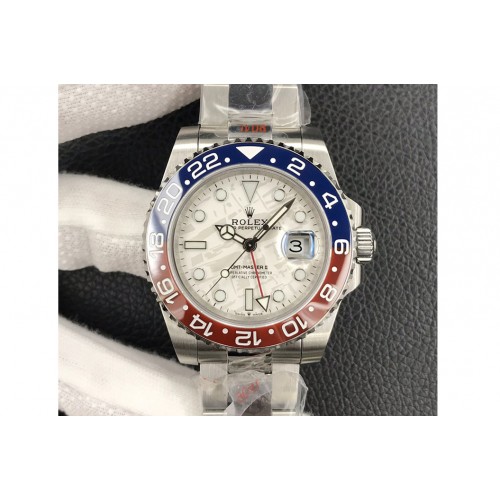 Rolex GMT-Master II 126719 BLRO Red/Blue Ceramic 904L Steel APSF 1:1 Best Edition White Dial VR3285 CHS