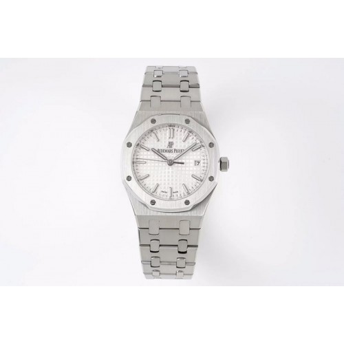 Audemars Piguet Royal Oak 77351 Ladies SS NTF Best Edition White Dial Diamonds Bezel on SS Bracelet A5800 Audemars Piguet Royal Oak 77351 Ladies SS NTF Best Edition White Dial Diamonds Bezel on SS Bracelet A5800