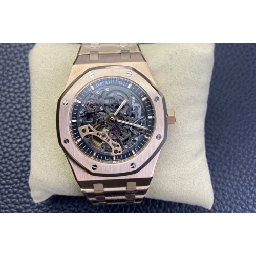 Audemars Piguet Royal Oak 41mm Openworked 15407 RG APSF 1:1 Best Edition on RG Bracelet A3132