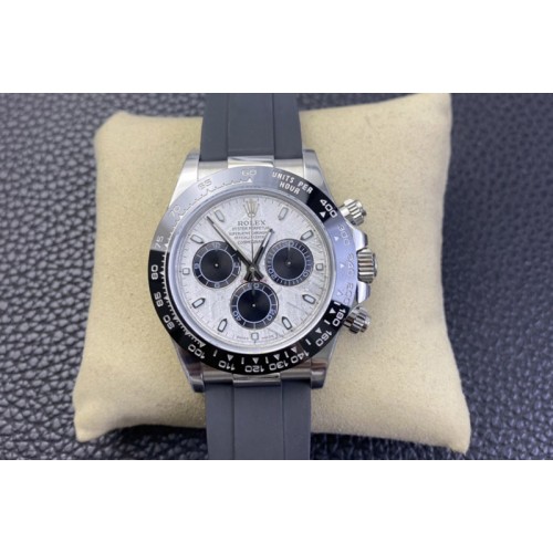 Rolex Daytona 116519 EWF 1:1 Best Edition 904L Steel Meteorite Dial on Oysterflex Strap A7750 Rolex Daytona 116519 EWF 1:1 Best Edition 904L Steel Meteorite Dial on Oysterflex Strap A7750