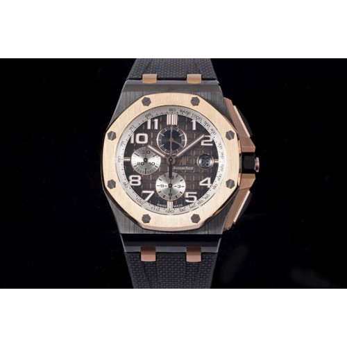 Audemars Piguet Royal Oak Offshore 2020 44mm RSF 1:1 Best Edition RG Bezel on Rubber Strap A3126