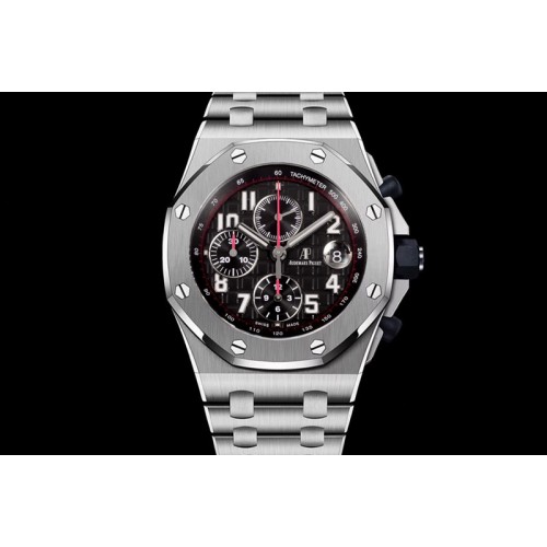 Audemars Piguet Royal Oak Offshore 42mm Black Themes SS TKF Best Edition Black Dial on SS Bracelet A7750 Audemars Piguet Royal Oak Offshore 42mm Black Themes SS TKF Best Edition Black Dial on SS Bracelet A7750