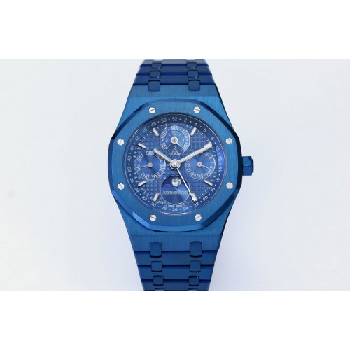 Audemars Piguet Royal Oak 41mm Perpetual Calendar 26579CE Blue SS BBS Best Edition on Blue SS Bracelet A5134