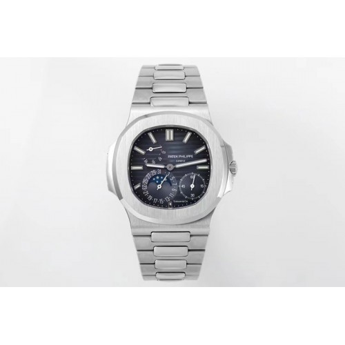 Patek Philippe Nautilus 5712 SS PPF 1:1 Best Edition Blue Dial on SS Bracelet PPF240 Super Clone V4+