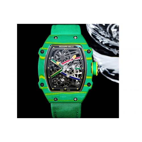Richard Mille RM67-02 Green NTPT Wayde van Niekerk on Green Nylon strap CRMA7 Clone Richard Mille RM67-02 Green NTPT Wayde van Niekerk on Green Nylon strap CRMA7 Clone