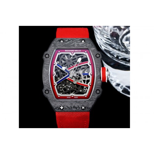 Richard Mille RM67-02 Black NTPT Germany Dial on Blue Nylon strap CRMA7 Clone Richard Mille RM67-02 Black NTPT Germany Dial on Blue Nylon strap CRMA7 Clone