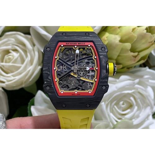 Richard Mille RM67-02 Black NTPT Germany Dial on Yellow Nylon strap CRMA7 Clone