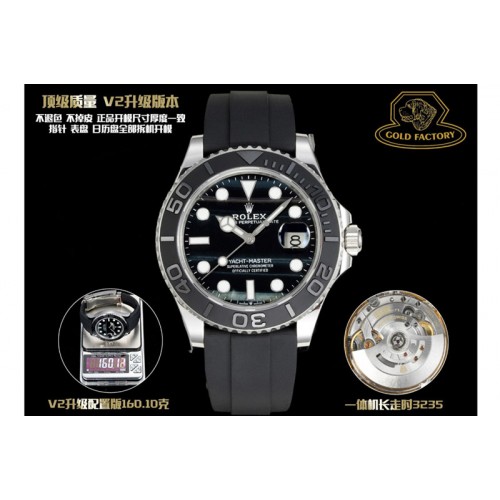 Rolex Yacht-Master 226659 Gold Factory WG Falcon�s Eye Dial on Oysterflex Strap VR3235 (Gen Weight)