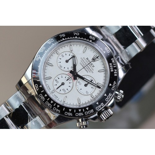 Rolex Daytona Cosmograph Ceramic Bezel SS PPMF Best Edition Meteorite Dial On SS Bracelet A4132