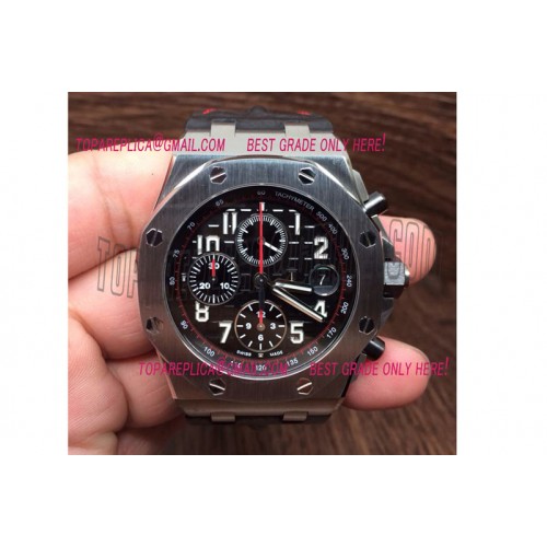Audemars Piguet 2014 Royal Oak Chronograph SS/LE Black A-7750 Sec@12