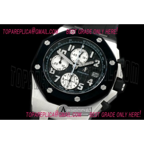Audemars Piguet Royal Oak Chrono Black Rubber Clad Edition SS/RU Black R-Clad A-7750