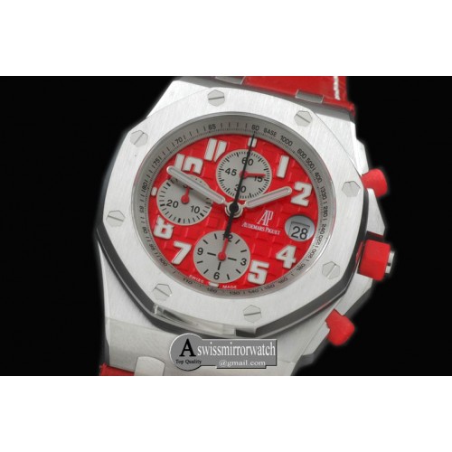 Audemars Piguet Royal Oak Rhone Fusterie Limited Edition SS/LE Red A-7750