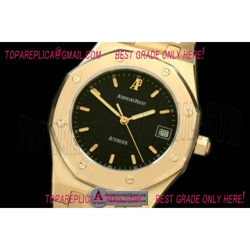 Audemars Piguet Royal Oak Automatic YG/YG Black Asian Eta 2824-2 Audemars Piguet Royal Oak Automatic YG/YG Black Asian Eta 2824-2