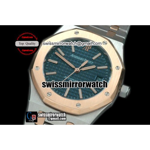 Audemars Piguet Royal Oak Jumbo Auto SS/RG TT Blue Swiss Eta 2824-2