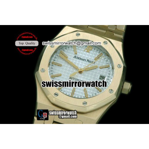 Audemars Piguet Royal Oak Jumbo Auto YG/YG White Swiss Eta 2824-2