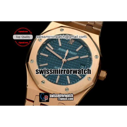 Audemars Piguet Royal Oak Jumbo Auto RG/RG Blue Swiss Eta 2824-2