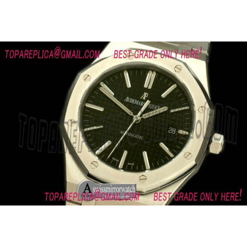 Audemars Piguet Royal Oak 15400 SS/SS Black Swiss 2824 Audemars Piguet Royal Oak 15400 SS/SS Black Swiss 2824