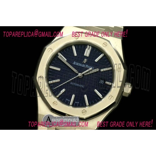 Audemars Piguet Royal Oak 15400 SS/SS Blue Swiss 2824
