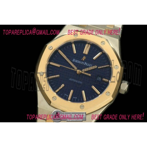 Audemars Piguet Royal Oak 15400 SS/YG Blue Swiss 2824