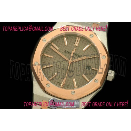 Audemars Piguet Royal Oak 15400 SS/RG Grey Swiss 2824