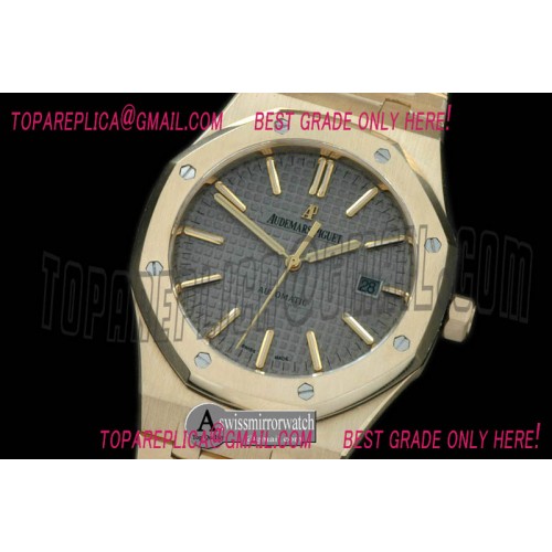 Audemars Piguet Royal Oak 15400 YG/YG Grey Swiss 2824