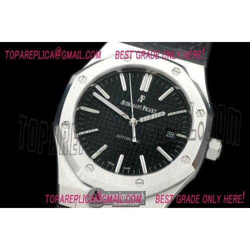 Audemars Piguet Royal Oak 15400 SS/LE Black Jap M 9015