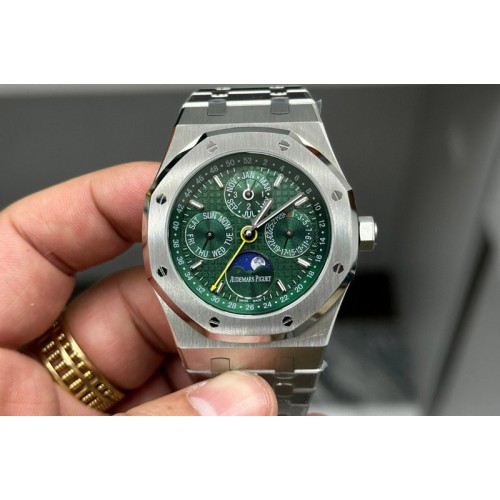 Audemars Piguet Royal Oak 41mm Complicated 26574 SS BBR Best Edition Green Dial on SS Bracelet A5134 Audemars Piguet Royal Oak 41mm Complicated 26574 SS BBR Best Edition Green Dial on SS Bracelet A5134