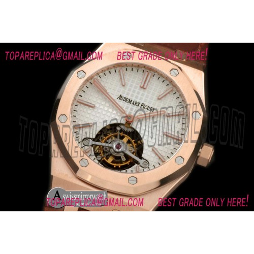 Audemars Piguet Royal Oak Tourbillon RG/LE White Real Tourbillon