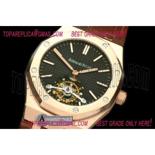 Audemars Piguet Royal Oak Tourbillon RG/LE Black Real Tourbillon
