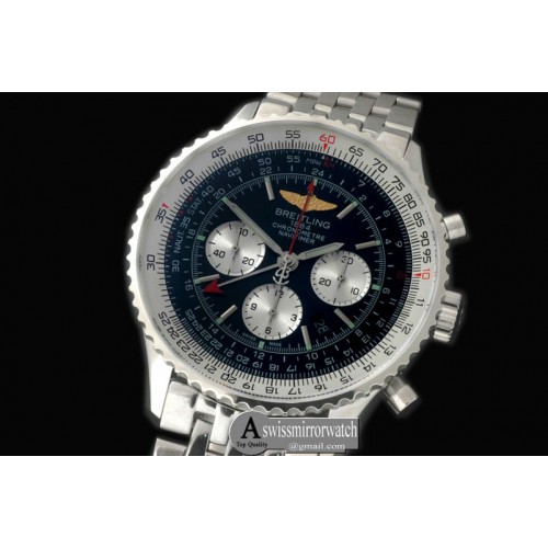 Breitling Navitimer GMT SS/SS Black A-7500