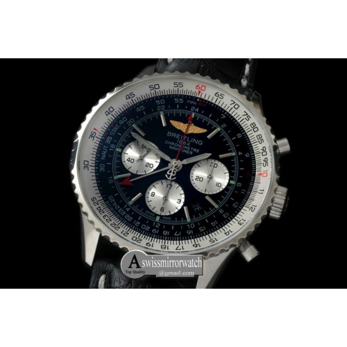 Breitling Navitimer GMT SS/LE Black A-7500