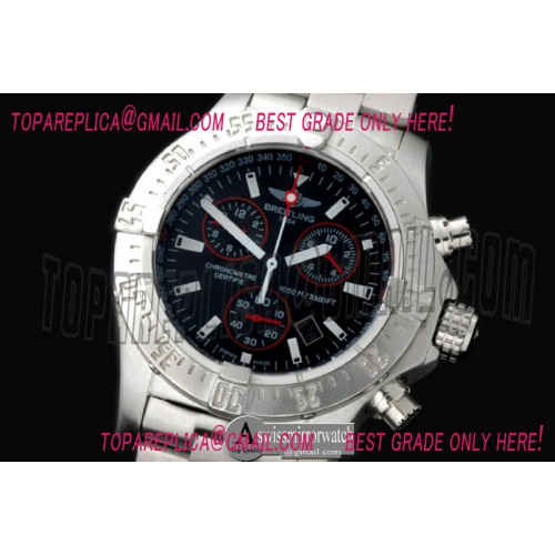 Breitling Seawolf Chrono SS/NY Blue Stk Swiss Eta Qtz 251.262