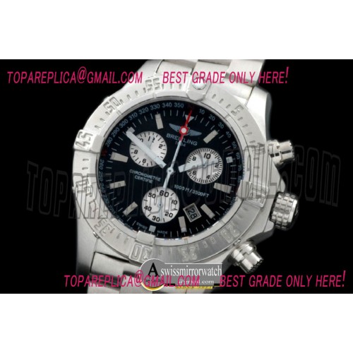 Breitling Seawolf Chrono SS/NY Black Stk Swiss Eta Qtz 251.262