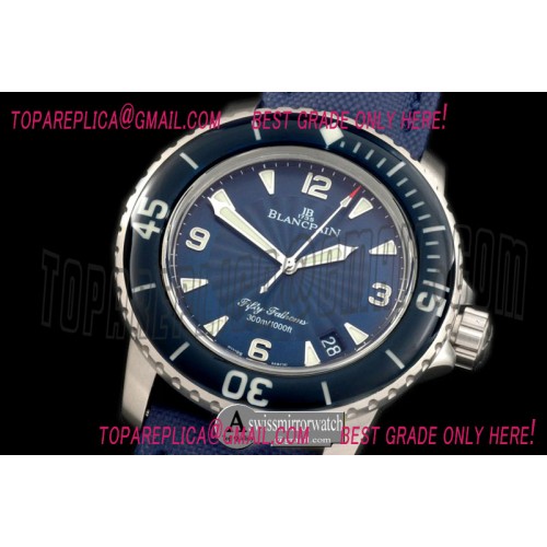 Blancpain 50 Fathoms SS/NY Blue Asian 2824