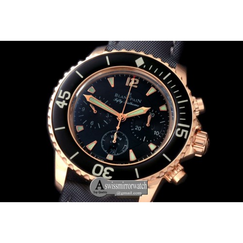 Blancpain 50 Fathoms Chrono RG/NY Black A-7750