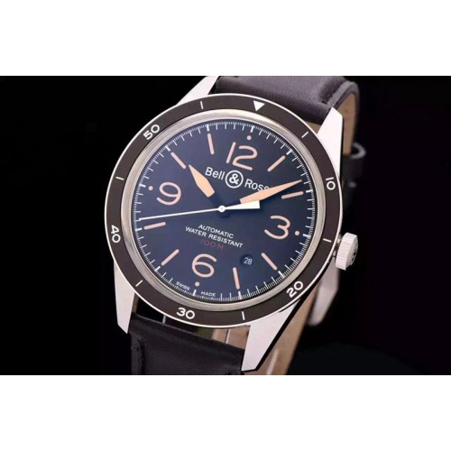 Bell&Ross Sports Heritage Black Miyota 9015 Automatic Movement