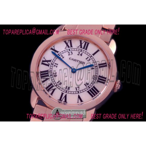 Ronde De Cartier Solo Mid RG/RG M-Wht Swiss Quartz Ronde De Cartier Solo Mid RG/RG M-Wht Swiss Quartz