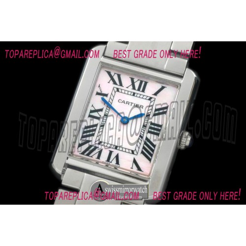 Cartier Tank Solo Mid SS/SS M-Pink Swiss Quartz