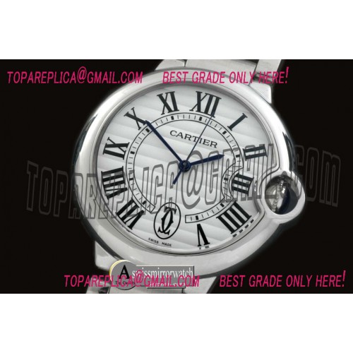 Ballon De Cartier Mid SS/SS White Roman Miyota 9015