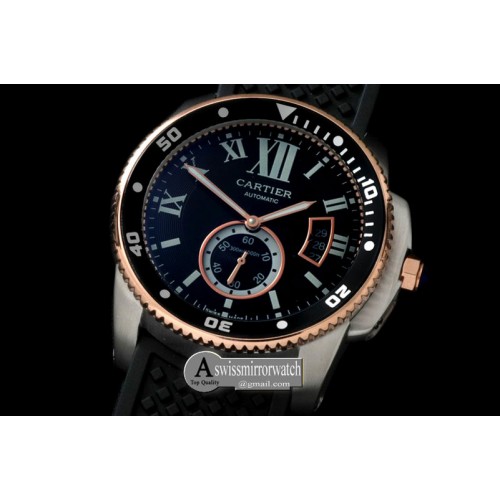 Cartier Calibre de Cartier Diver SS/RG/RU A2813