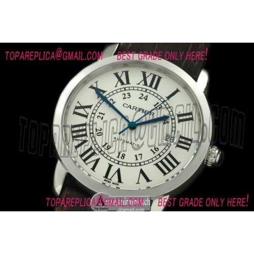 Ronde De Cartier Automatic SS/LE White Asian 2824 Ronde De Cartier Automatic SS/LE White Asian 2824