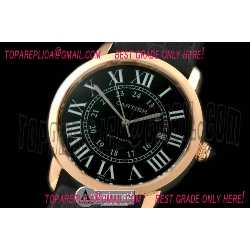 Ronde De Cartier Automatic RG/LE Black Asian 2824 Ronde De Cartier Automatic RG/LE Black Asian 2824